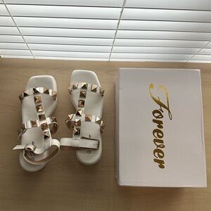 Studded Platform Sandals